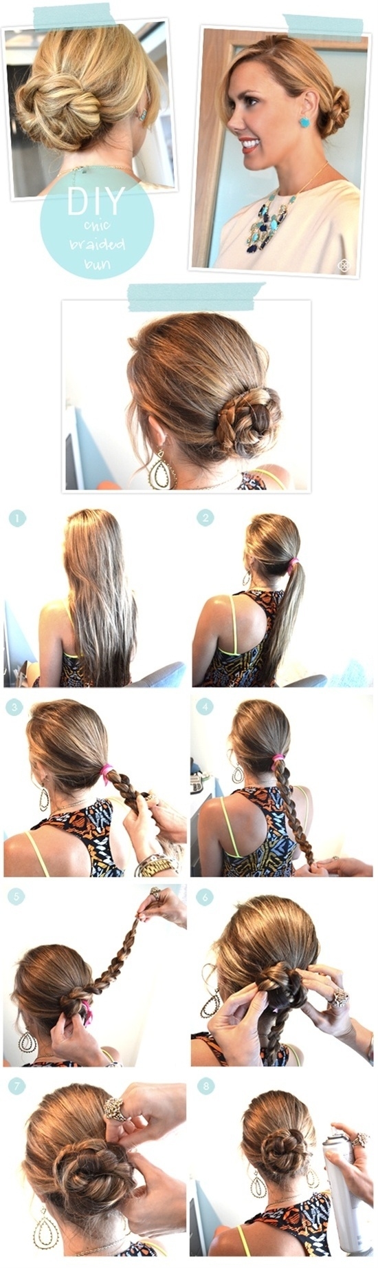 DIY Chic Braided Bun Pictures, Photos, and Images for Facebook, Tumblr,  Pinterest, and Twitter, image size:550x1842