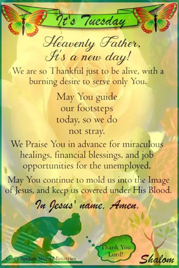 Tuesday Morning Prayer Quotes 10 Best Tuesday Prayer Quotes